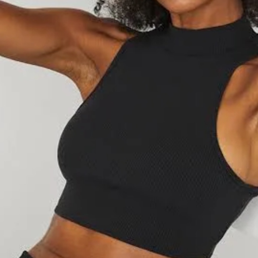 Alo Yoga turtle neck ribbed crop top new without tags.